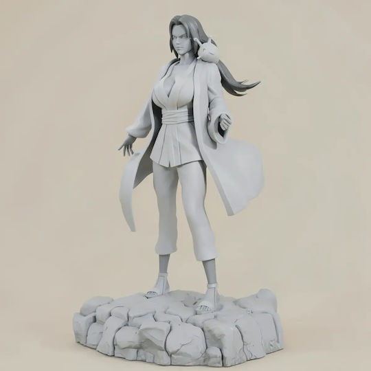 Άβαφη 3d Φιγούρα Tsunade Stand Rock Base Βάψιμο Diy Δώρο Χρώματα 20 Cm 1:8