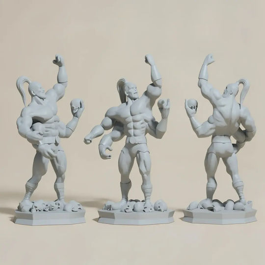 Άβαφη 3d Φιγούρα Basic Collection Goro Mortal Kombat Βάψιμο Diy Δώρο Χρώματα 20 Cm 1:8