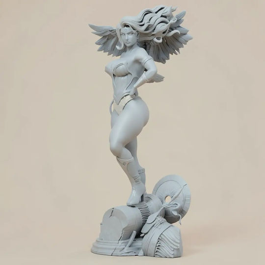 Unpainted 3D Figur Wonder Woman Thicc Eage Painting Diy Geschenk Farben 15,2 Cm 1:12