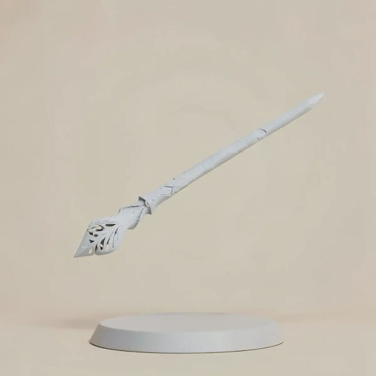 Unbemalte 3d Sammelbare Figur Cosplay Eula Puente Stick Diy Bemalung Geschenk Farben 20 Cm 1:8
