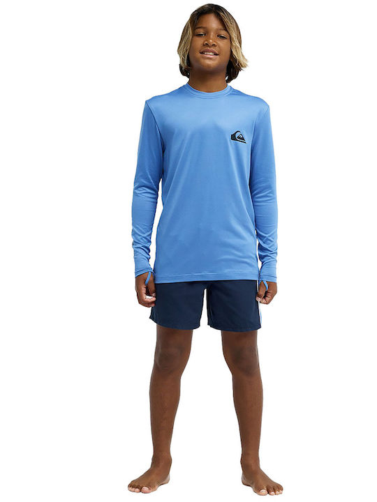 Quiksilver Everyday Surf Kids Swimwear Rashguard Light Blue