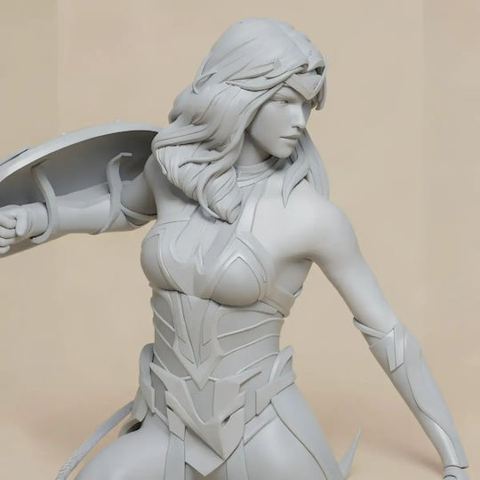 Unpainted 3D Figur Wonder Woman Warrior 1 6 3D Bemalung Diy Geschenk Farben 15,2 cm 1:12