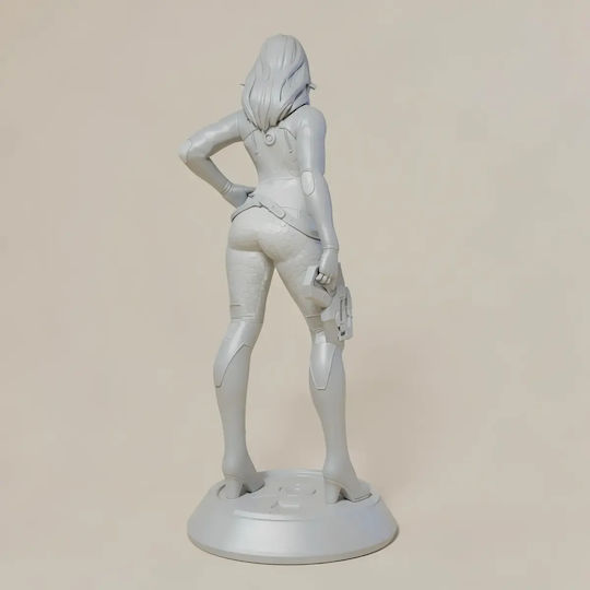 Unpainted 3D Figure Miranda Lawson Basic Stand Files Painting DIY Gift Colors 15.2 Cm 1:12
