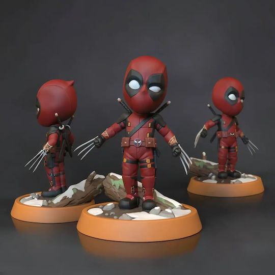 Небоядисана 3D Фигура Deadpool Claw Chibi Боядисване DIY Подарък Цветове 30 см 1:6