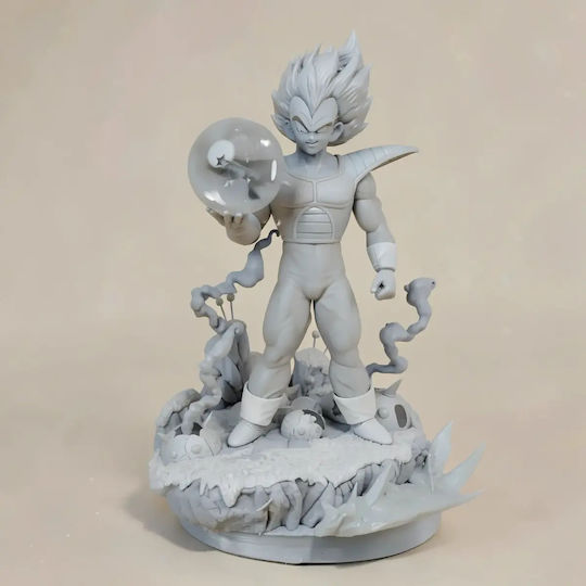 Небоядисана 3D Фигура Vegeta Държащ Dragonball 3D Печат Модели Боядисване DIY Подарък Цветове 20 См 1:8
