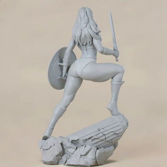 Unpainted 3D Figur Wonder Woman Shield Sword 3D Painting Diy Geschenk Farben 15,2 Cm 1:12