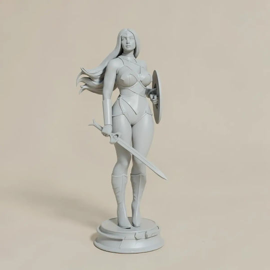 Unpainted 3D Figur Wonder Woman Classic Thicc 3D Painting Diy Geschenk Farben 15,2 cm 1:12
