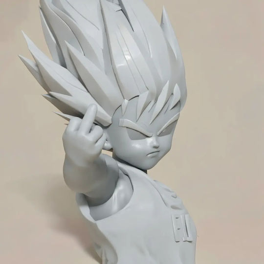 Небоядисана 3D Фигура Little Prince Vegeta Files Боядисване DIY Подарък Цветове 15,2 см 1:12