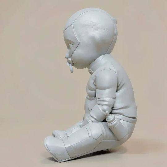 Unpainted 3D Figure Baby Deadpool 3D Painting DIY Gift Colors 30 Cm 1:6