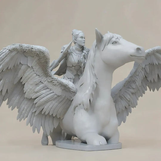 Unpainted 3D Figure Valkyrie From Thor Movie Painting Diy Gift Colors 30 Cm 1:6