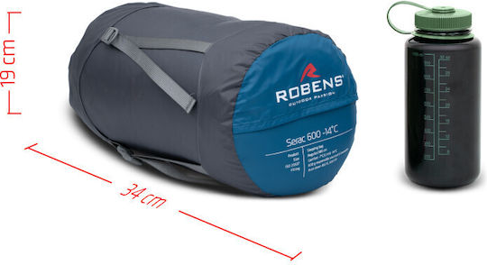 Robens Sleeping Bag Single 3 Season Serac 600 Long Sleeping Bag Serac 600 -14°c Long Robens