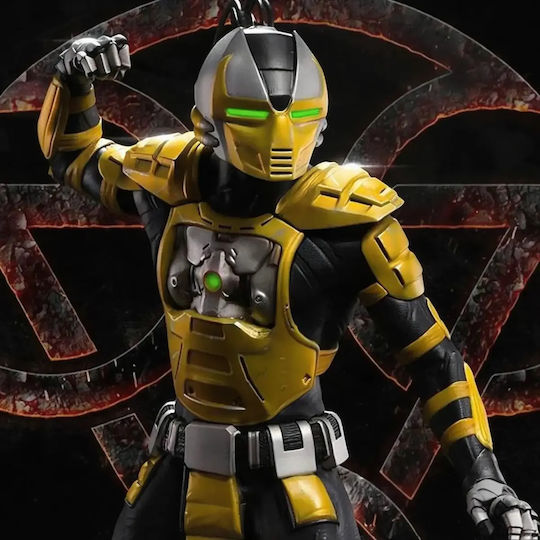 Небоядисана 3D Фигура Cyrax Mortal Kombat Боядисване DIY Подарък Цветове 30 см 1:6