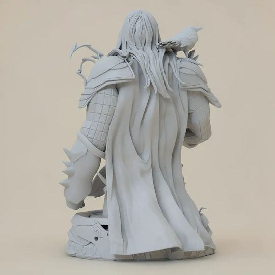 Unpainted 3D Figure Thor Raven Bust 3D Printing Figurine Painting DIY Gift Colors 15.2 Cm 1:12