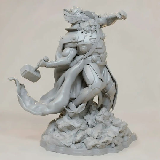 Unpainted 3D Figure King Thor 3D Model Action Pose Painting DIY Gift Colors 15.2 Cm 1:12