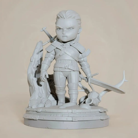 Unbemalte 3d Figur Witcher Chibi Set 4 Modelle Bemalen Diy Geschenk Farben 15,2 Cm 1:12