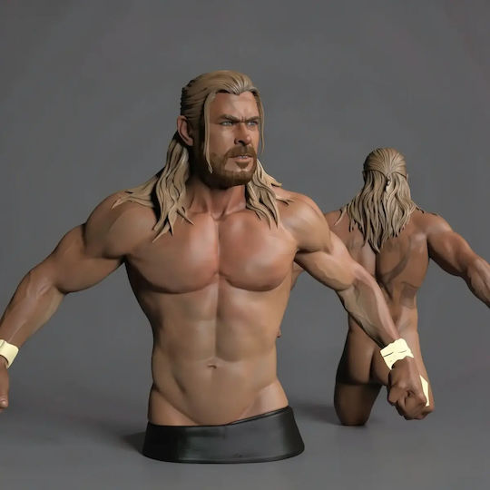 Unpainted 3D Figure Thor Naked NSFW Painting DIY Gift Colors 30 Cm 1:6