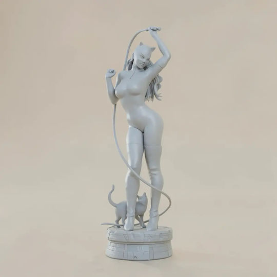 Unbemalte 3d Figur Catwoman Stehend 3d Druck Figurine Dc Bemalung Diy Geschenk Farben 15,2 Cm 1:12