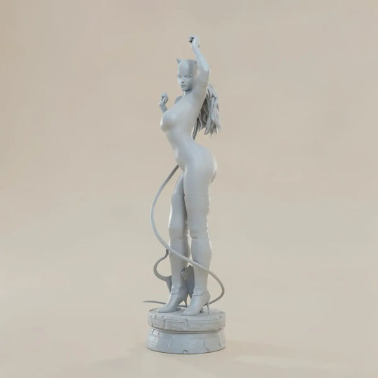 Unbemalte 3d Figur Catwoman Stehend 3d Druck Figurine Dc Bemalung Diy Geschenk Farben 15,2 Cm 1:12
