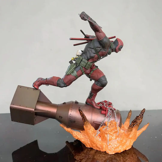 Unpainted 3D Figure Deadpool Boom Digital Painting DIY Gift Colors 15.2 Cm 1:12