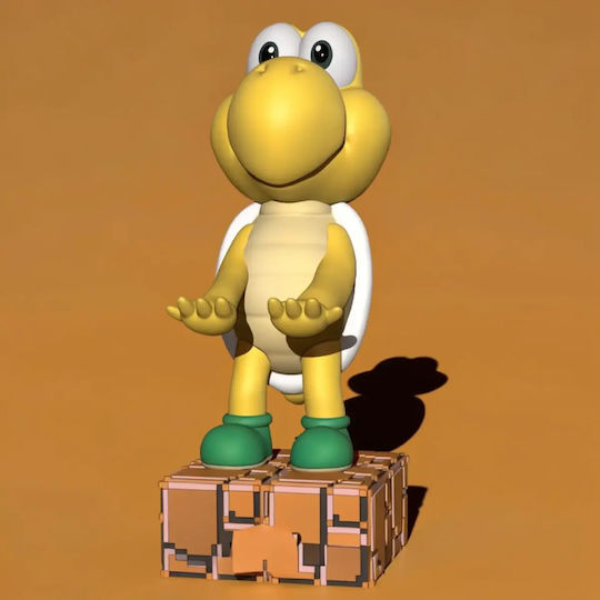 Sammlbare Figuren Koopa Troopa 3D Figur mit Farbigen 3D-Basis 20 cm 1:8 Diy Geschenk