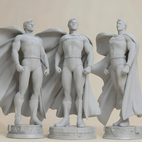 Unpainted 3D Figure Superman Christopher Reeve Painting Diy Gift Colors 20 Cm 1:8