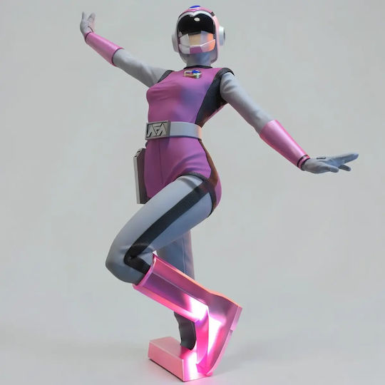 iLovePrints Sammelbare Figuren Άβαφη 3d Figur Choushinsei Flashman 3d Printing Modell Pink Blitzlicht Βάψιμο Diy Δώρο Χρώματα 30 Cm 1:6