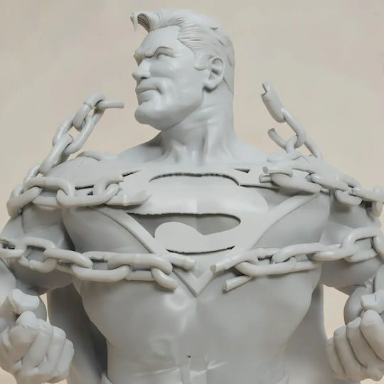 Небоядисана 3D Фигура Superman Breaking Chains 3D Печатана Фигурка Боядисване DIY Подарък Цветове 15,2 См 1:12