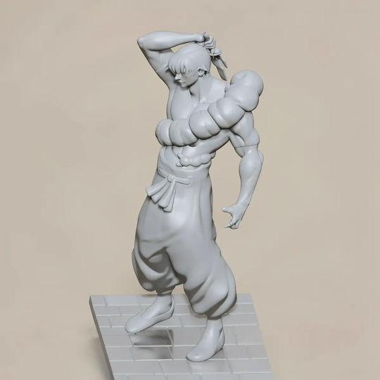 Небоядисана 3D Фигура Toji Sorcerer Killer Jujutsu Kaisen Цифрова Скулптура Боядисване DIY Подарък Цветове 15,2 См 1:12