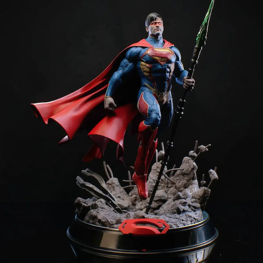 Unpainted 3D Figure Superman 3D Model In Action Painting DIY Gift Colors 20 Cm 1:8