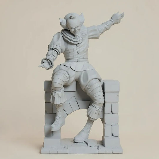 Unpainted 3D Figure Pennywise By Wall Painting Diy Gift Colors 20 Cm 1:8