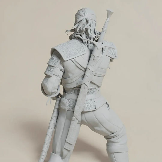 Sammlbare Figur Άβαφη 3d Geralt Schwert Basis Pose Βάψιμο Diy Δώρο Χρώματα 20 Cm 1:8