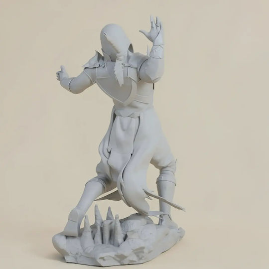 Небоядисана 3D Фигура Noob Saibot Mortal Kombat Боядисване DIY Подарък Цветове 30 см 1:6