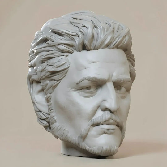Άβαφη 3d Φιγούρα Custom Head Collection Joel Miller Last Us Βάψιμο Diy Δώρο Χρώματα 20 Cm 1:8