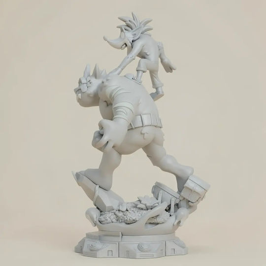 Άβαφη 3D Фигура Crash Bandicoot 300 мм Боядисване DIY Подарък Цветове 30 см 1:6