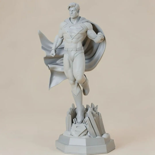 Unpainted 3D Figure Superman Flying New Version Painting DIY Gift Colors 15.2 Cm 1:12