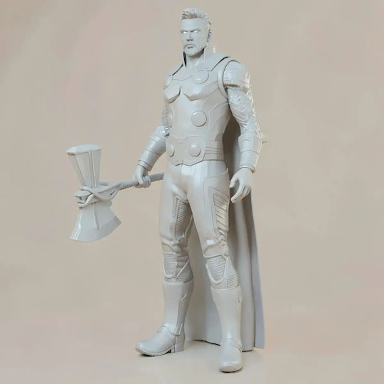 Unpainted 3D Figure Thor Infinity War Painting Diy Gift Colors 20 Cm 1:8