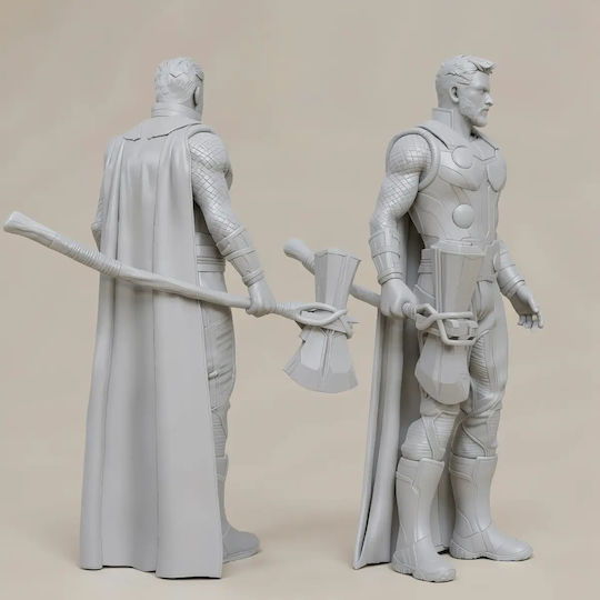 Unpainted 3D Figure Thor Infinity War Painting Diy Gift Colors 20 Cm 1:8