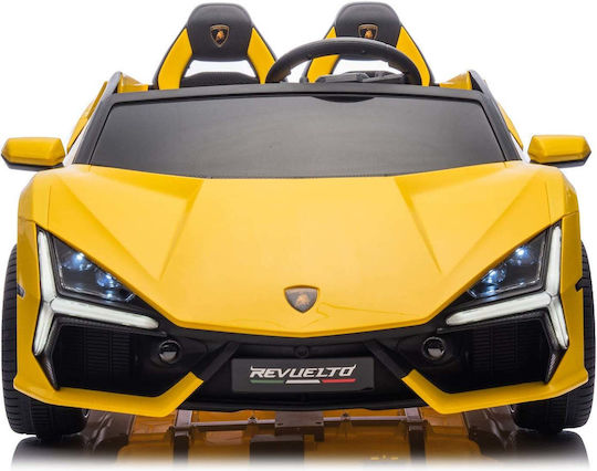 Lamborghini Revuelto 4x4 Doppelsitzer mit Fernbedienung Lizensiert 24 Volt Gelb für 2+ Jahre