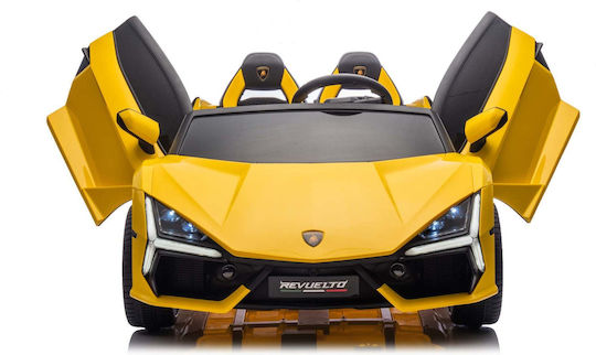 Lamborghini Revuelto 4x4 Doppelsitzer mit Fernbedienung Lizensiert 24 Volt Gelb für 2+ Jahre