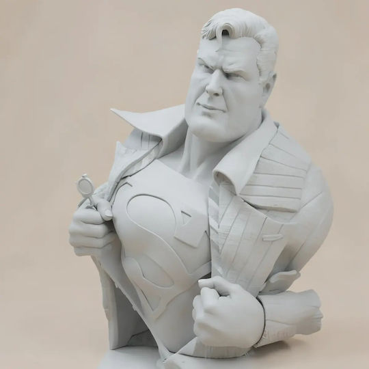 Unpainted 3D Figure Superman Bust From DC Painting DIY Gift Colors 20 Cm 1:8