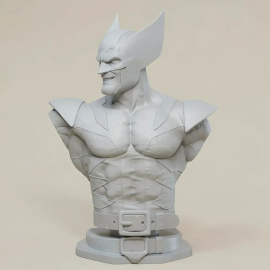 Unpainted 3D Figure Wolverine Bust Deadpool Wolverine Movie Painting DIY Gift Colors 20 Cm 1:8