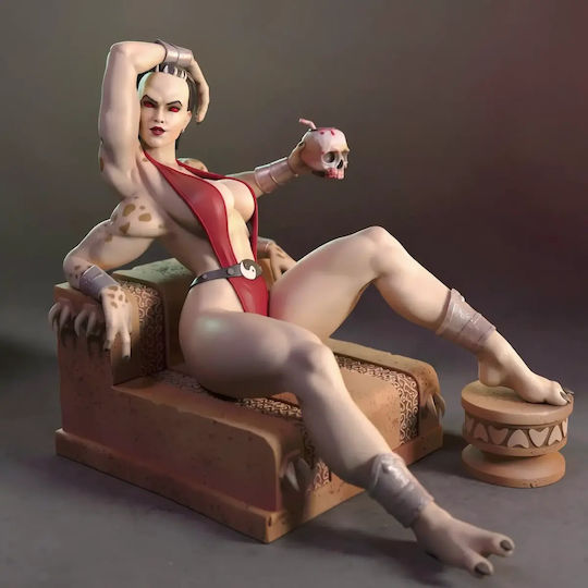 Небоядисана 3D Фигура Sheeva Mortal Kombat Relax 3D Боядисване DIY Подарък Цветове 30 см 1:6