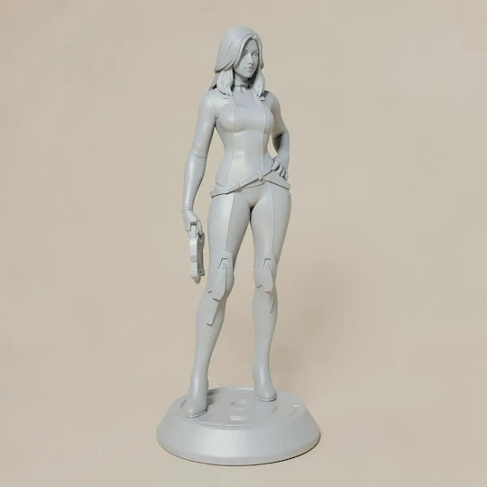 Unpainted 3D Figure Miranda Lawson Basic Stand Files Painting DIY Gift Colors 30 Cm 1:6