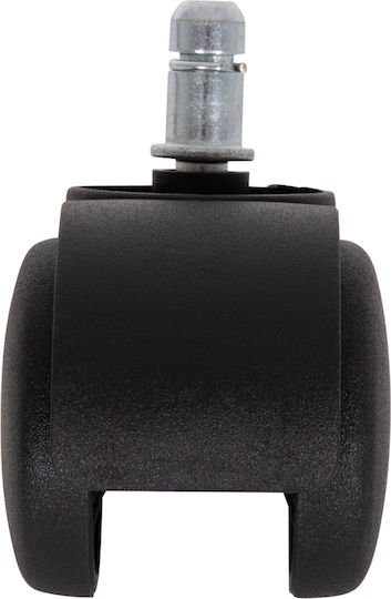 HomeMarkt Caster For Office Chair Metallic 5 Pieces 1.1x1.1cm Black