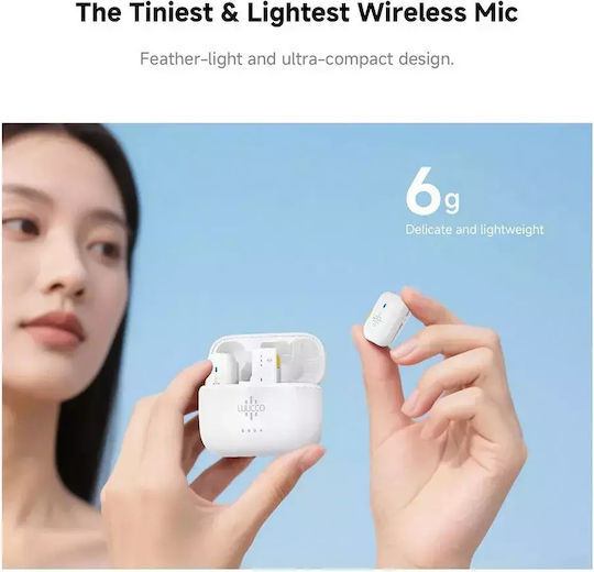 Luucco MiniPods K2 Set Microfon Wireless de Rever, Clip On pentru Cameră în Culoare Albă
