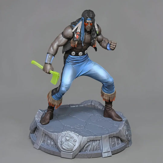 Небоядисана 3D Фигура Nightwolf Mortal Kombat 3D Модел Боядисване DIY Подарък Цветове 15,2 См 1:12