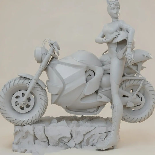 Unpainted 3D Figur Selina Kyle auf Motorrad Diy Geschenk Farben 15,2 cm 1:12