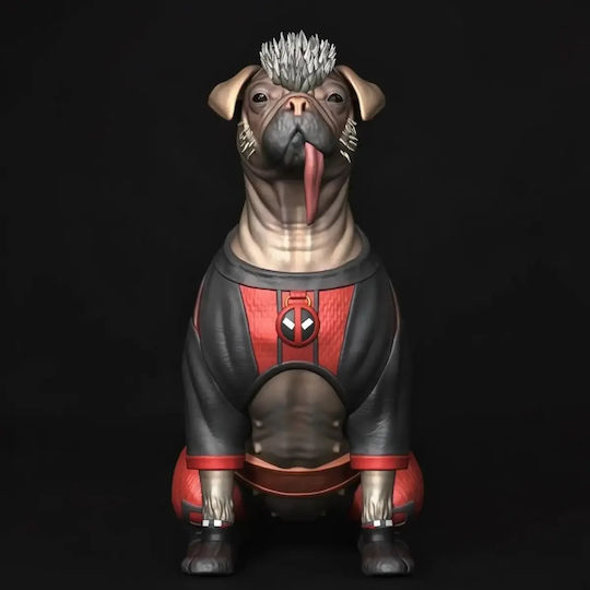 Άβαφη 3d Φιγούρα Basic Collection Dogpool Deadpool Βάψιμο Diy Δώρο Χρώματα 30 Cm 1:6