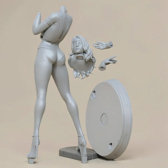Unpainted 3D Figur Wonder Woman Pin Up 3D Bemalung Diy Geschenk Farben 30 Cm 1:6