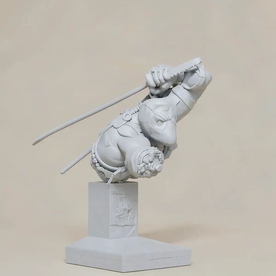 Unpainted 3D Figure Deadpool In Battle Bust Painting DIY Gift Colors 15.2 Cm 1:12